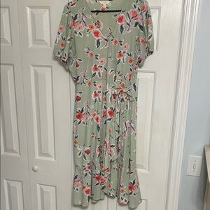 LC Lauren Conrad Floral Wrap Dress